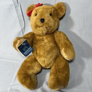 Vtg Carousel by Guy Brown Teddy Bear Jointed Stuffed Plush 1983 w/ Bow And Tags!